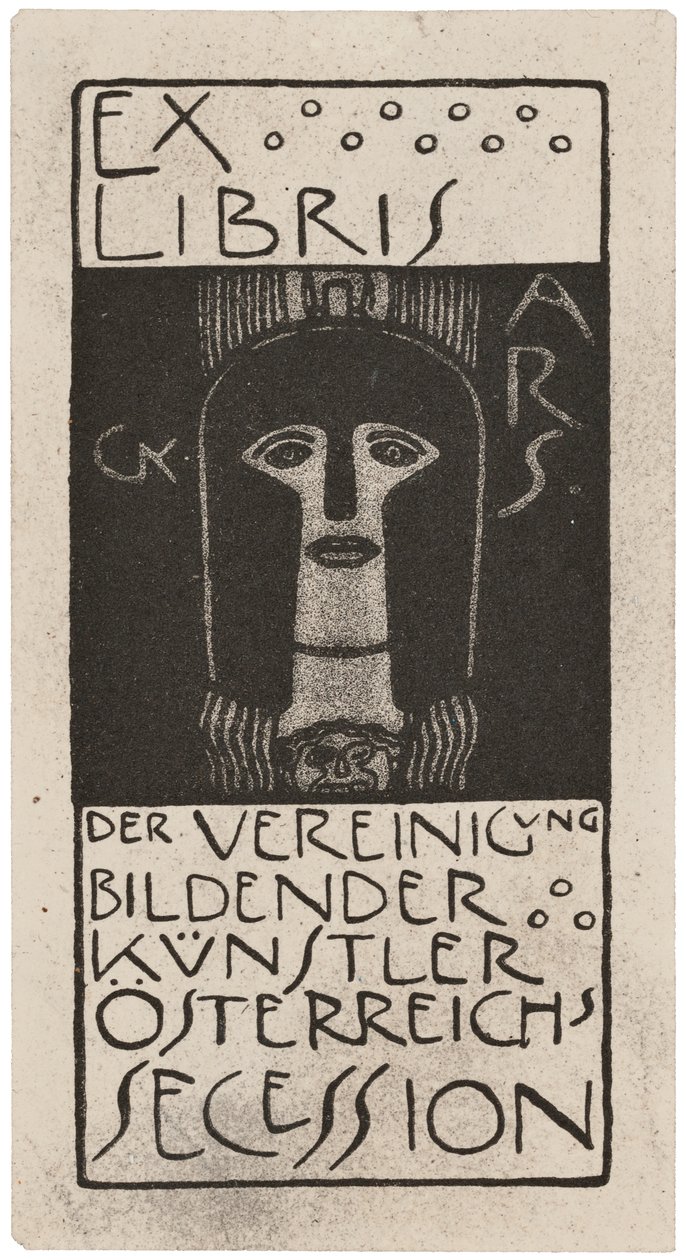 Bokplate fra Ver Sacrum, utgitt 1898-99 av Gerlach, Schenk og Seeman av Gustav Klimt