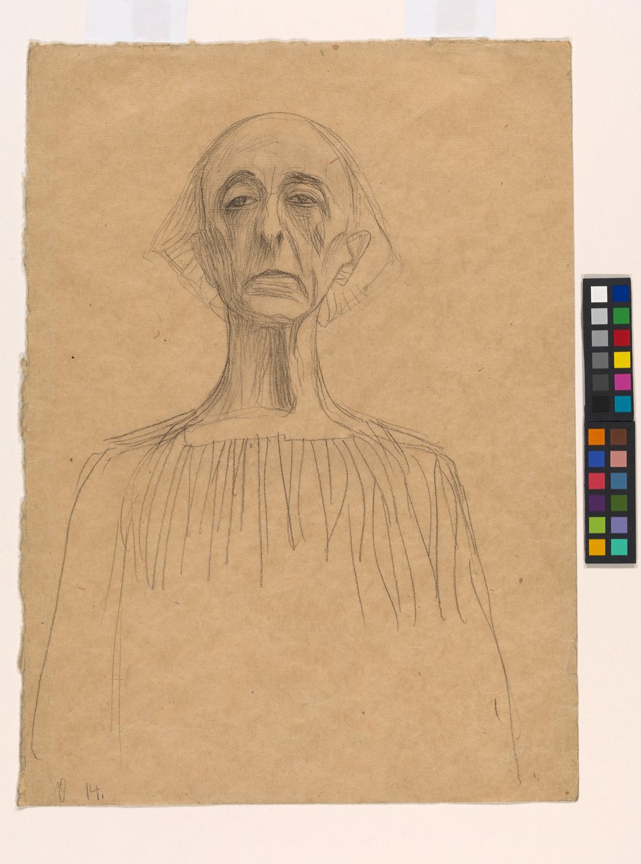 Byste av en mann av Gustav Klimt