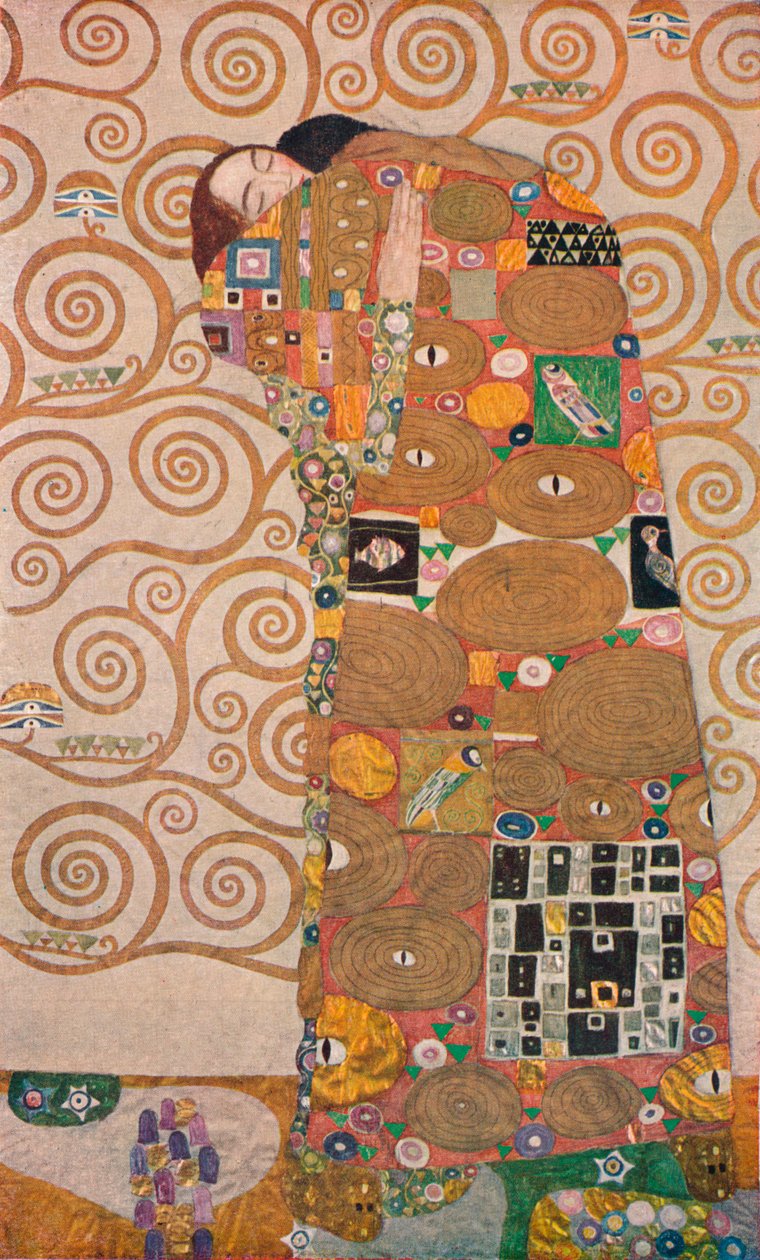Oppfyllelsen, 1905 av Gustav Klimt