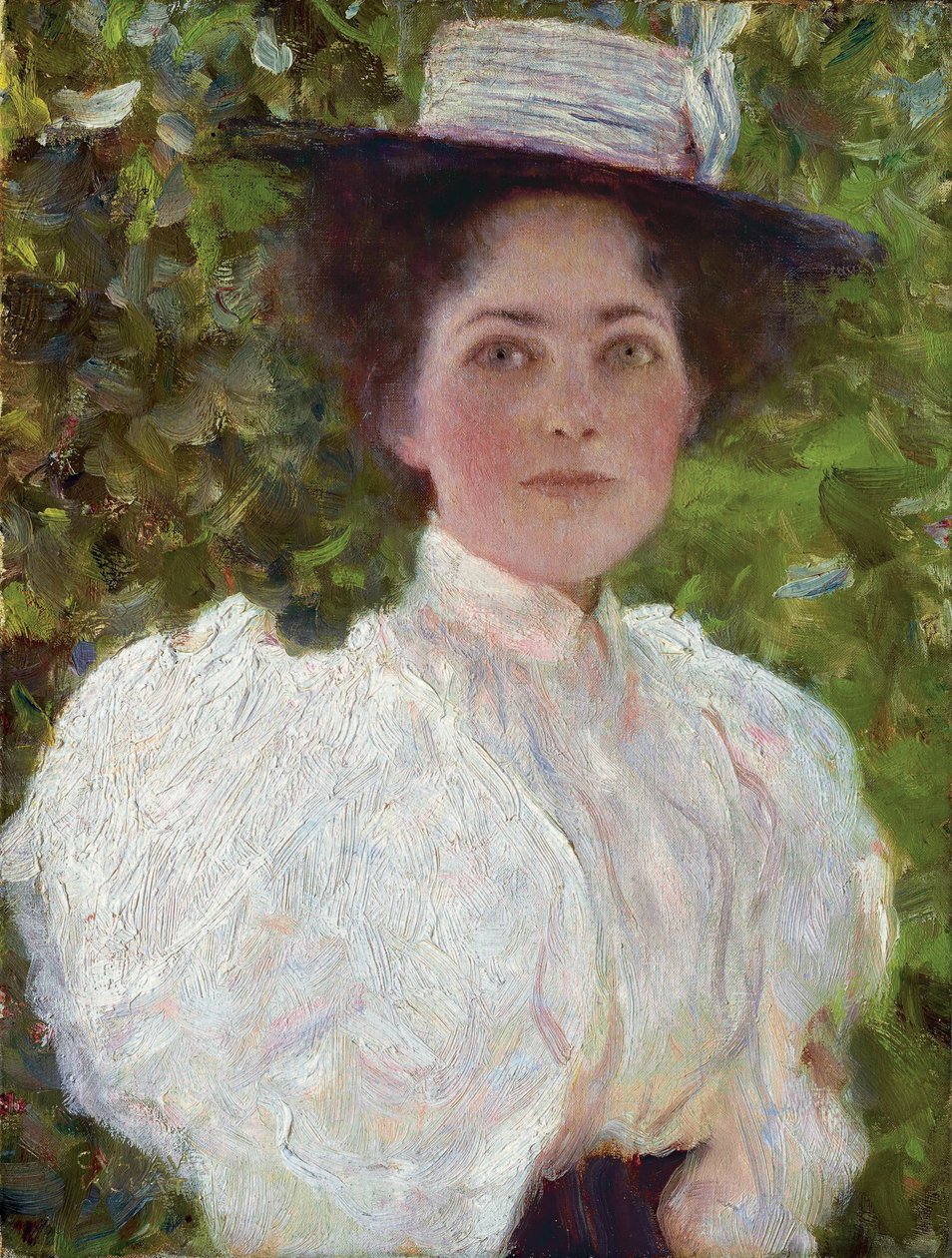 Girl in the Foliage, ca. 1908 (olje på lerret) av Gustav Klimt