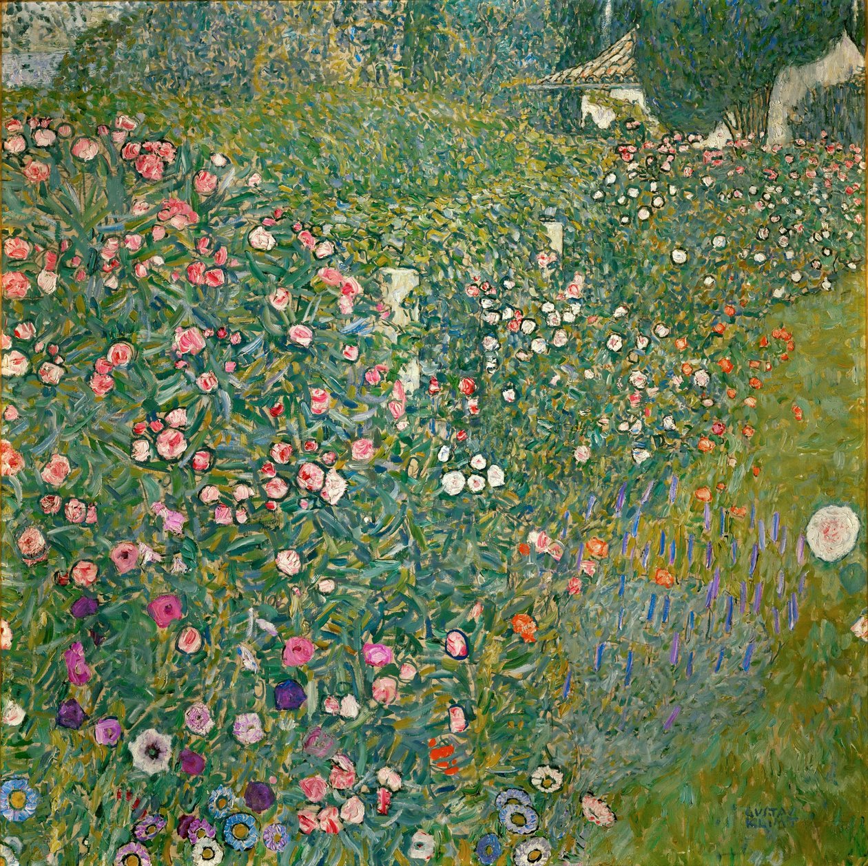 Italiensk hagebrukslandskap av Gustav Klimt