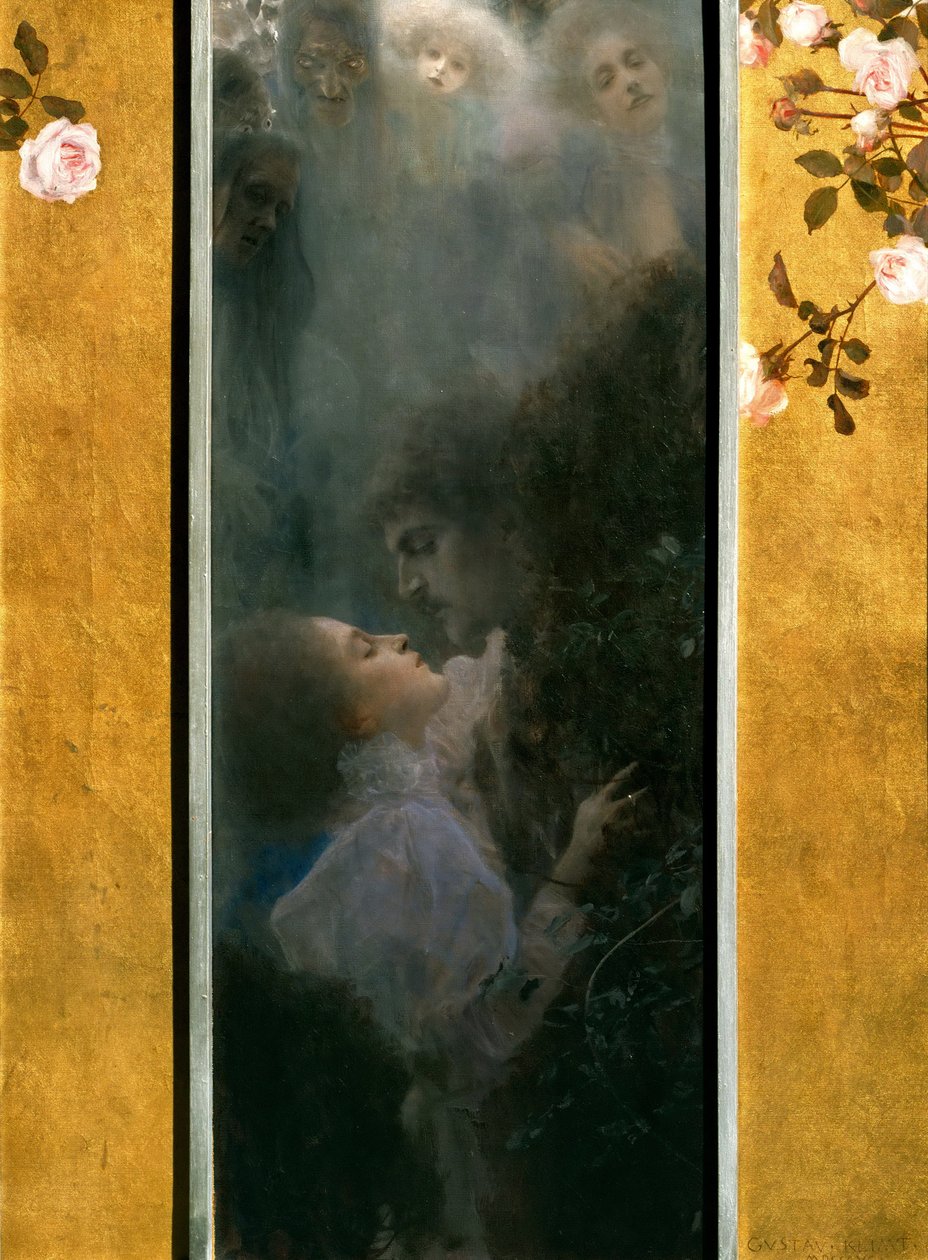 Kjærlighet, 1895 av Gustav Klimt