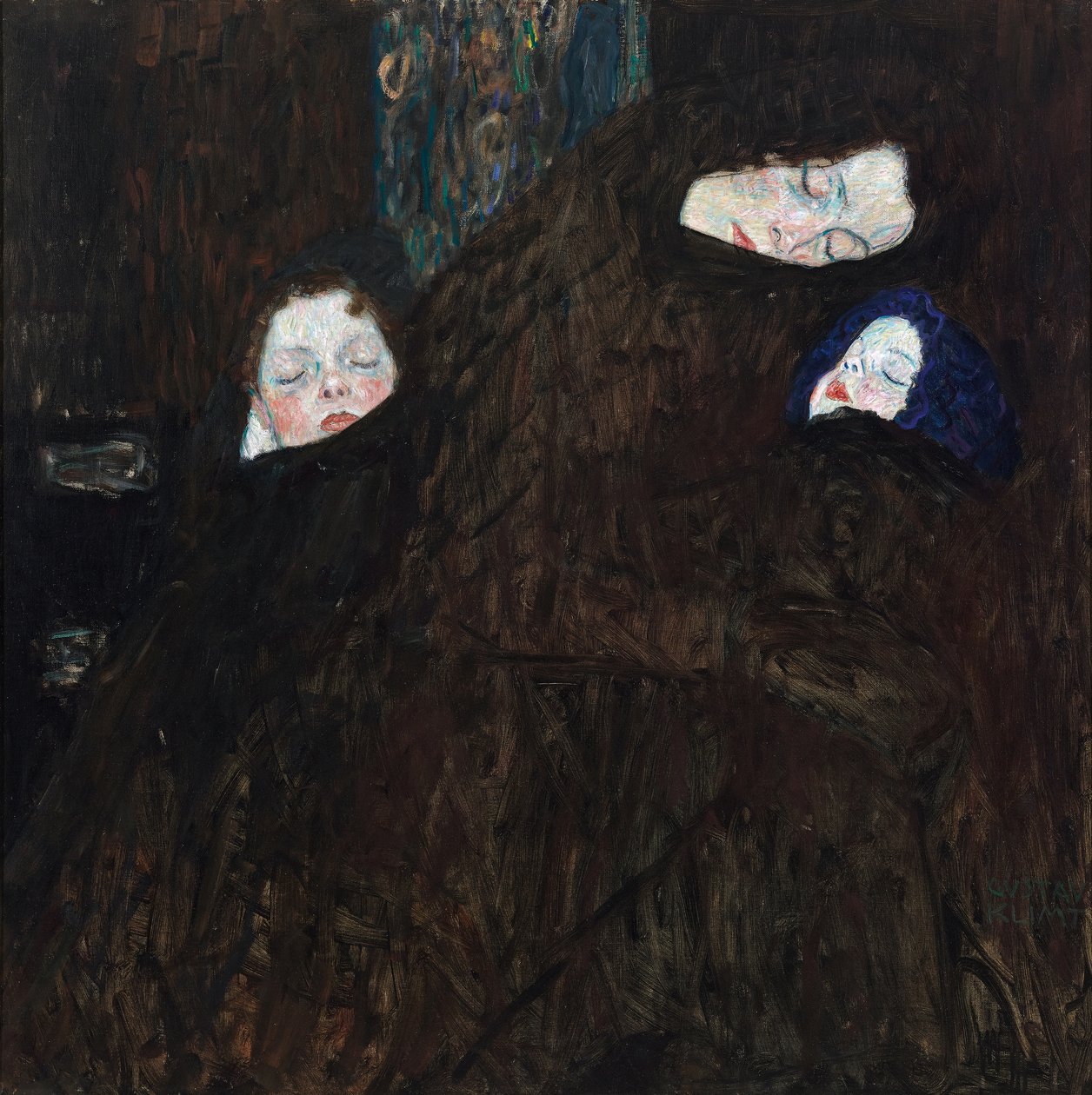 Mor med to barn av Gustav Klimt