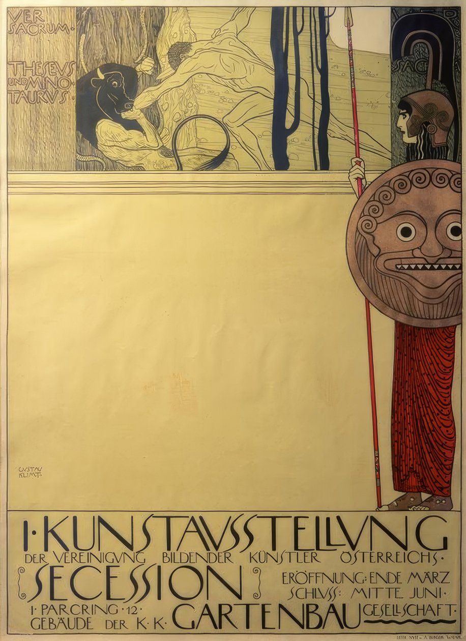 Plakat for den første utstillingen av løsrivelsen 