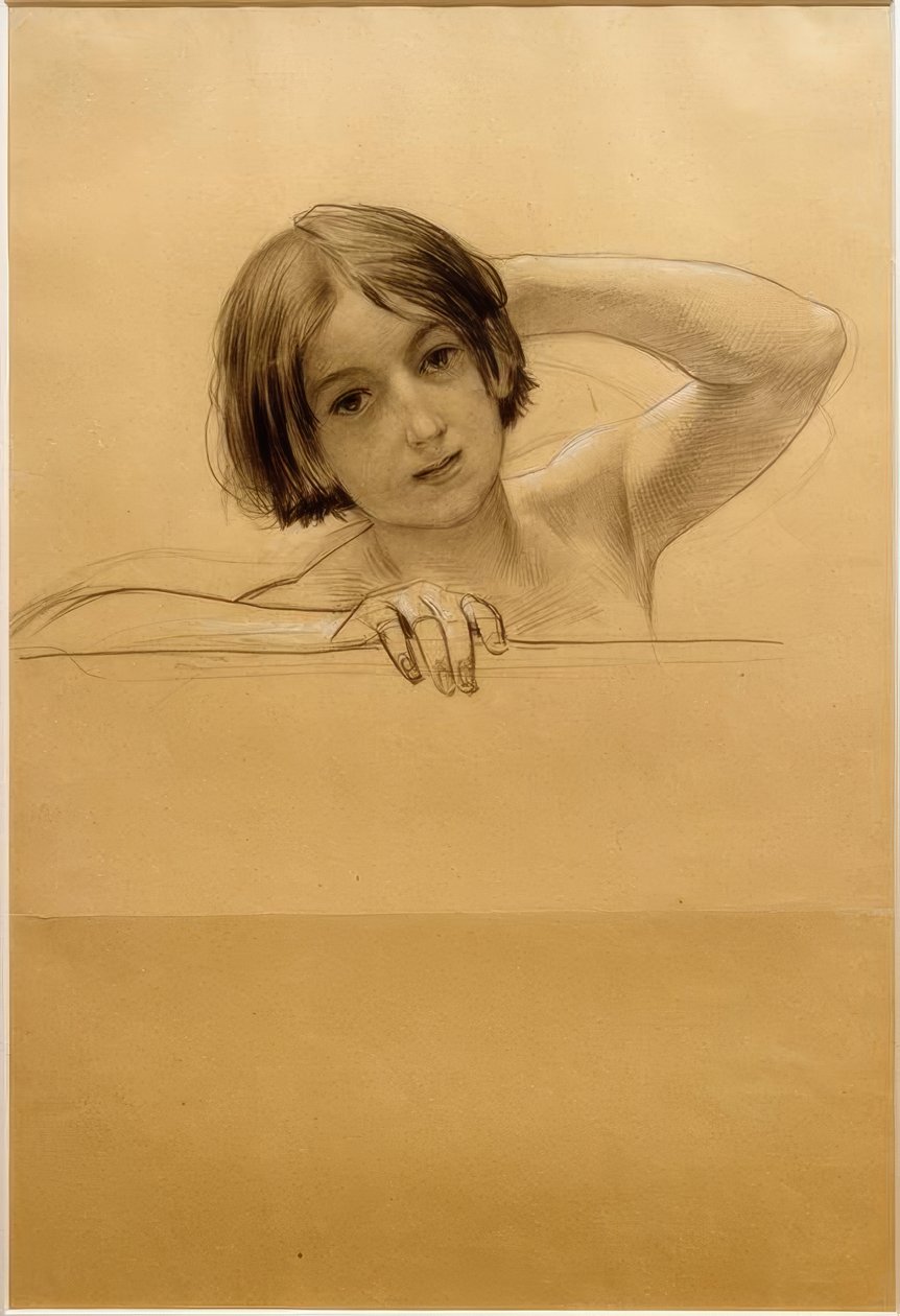 Portrett av et barn av Gustav Klimt