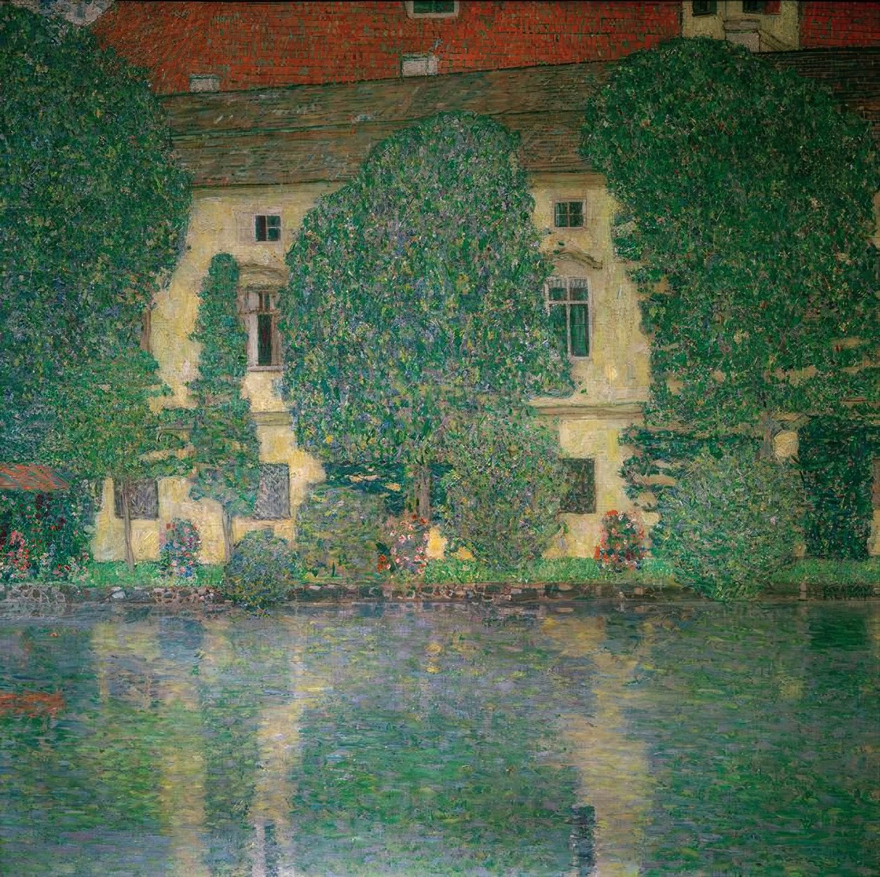 Schloss Kammer am Attersee III av Gustav Klimt