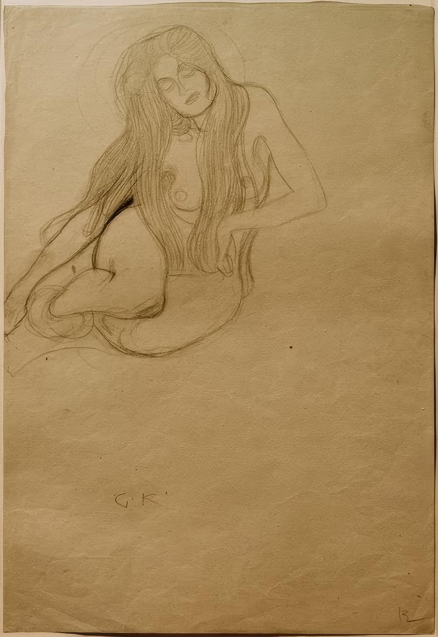 Studer for begjær i Beethoven-frisen av Gustav Klimt