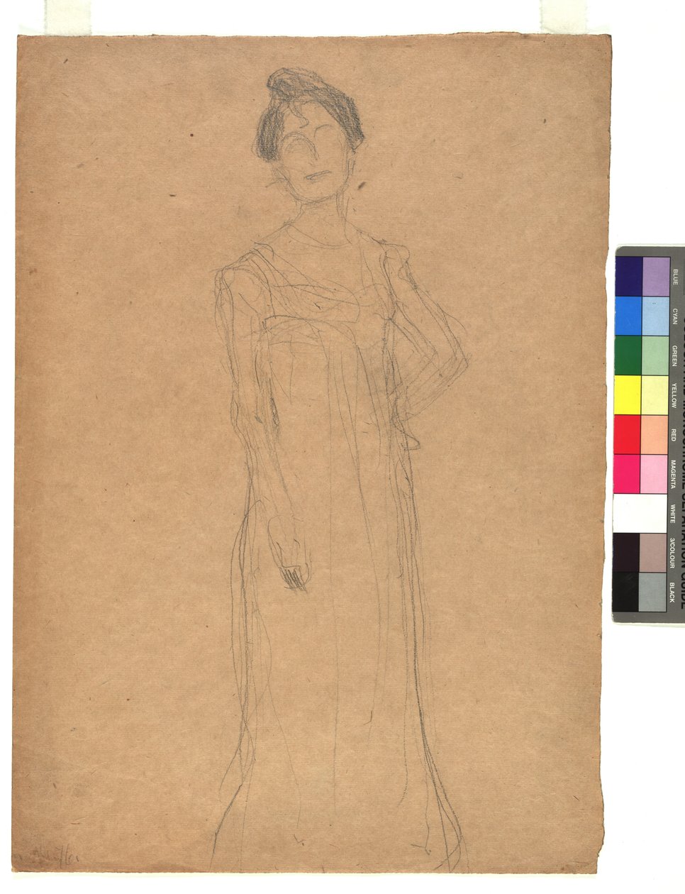 Studie zu einem Damenporträt av Gustav Klimt