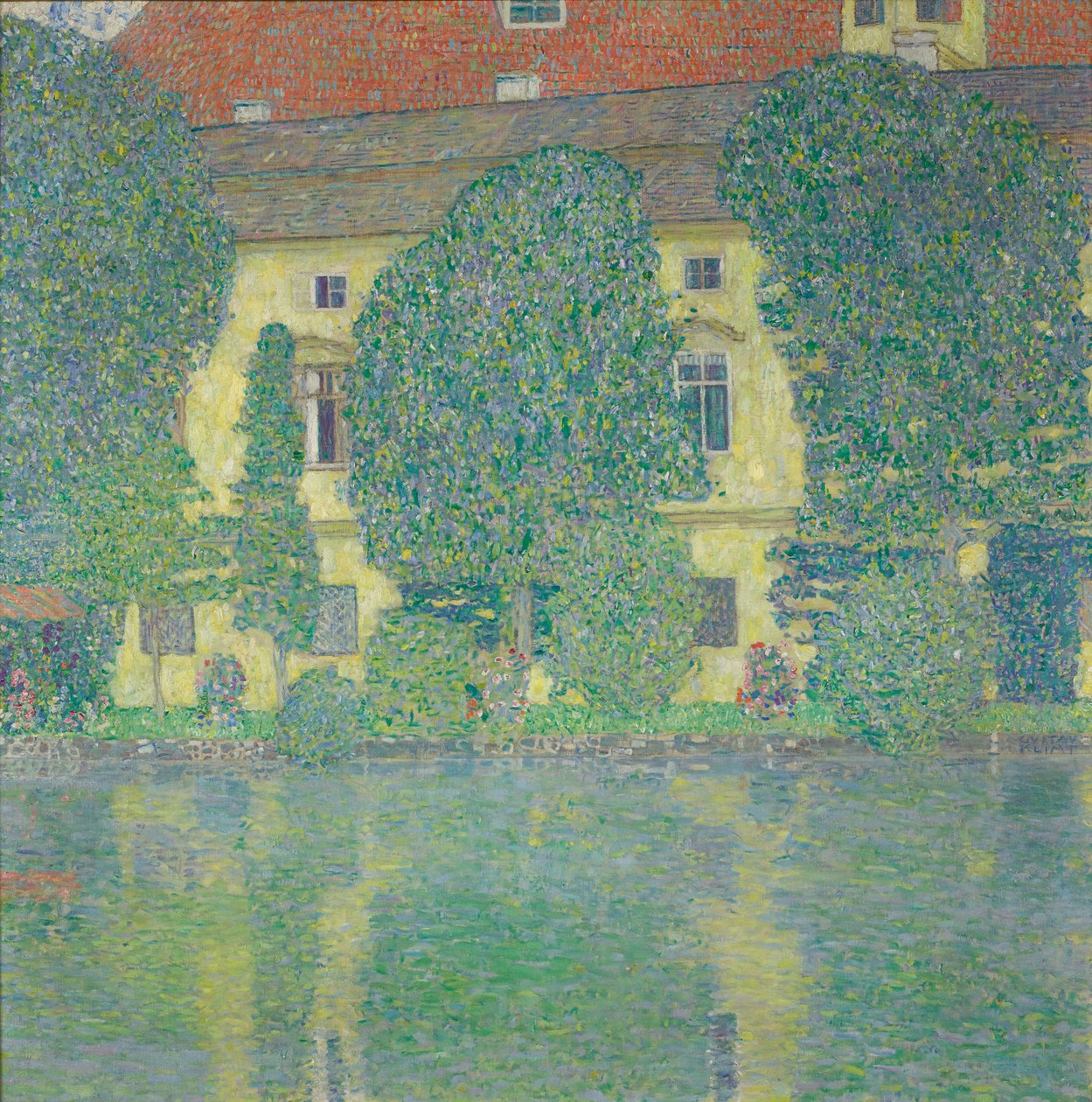 Schlosskammeret på Attersee III av Gustav Klimt