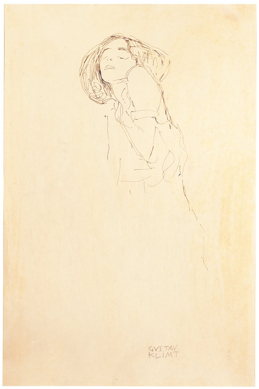 Kvinne fra venstre av Gustav Klimt