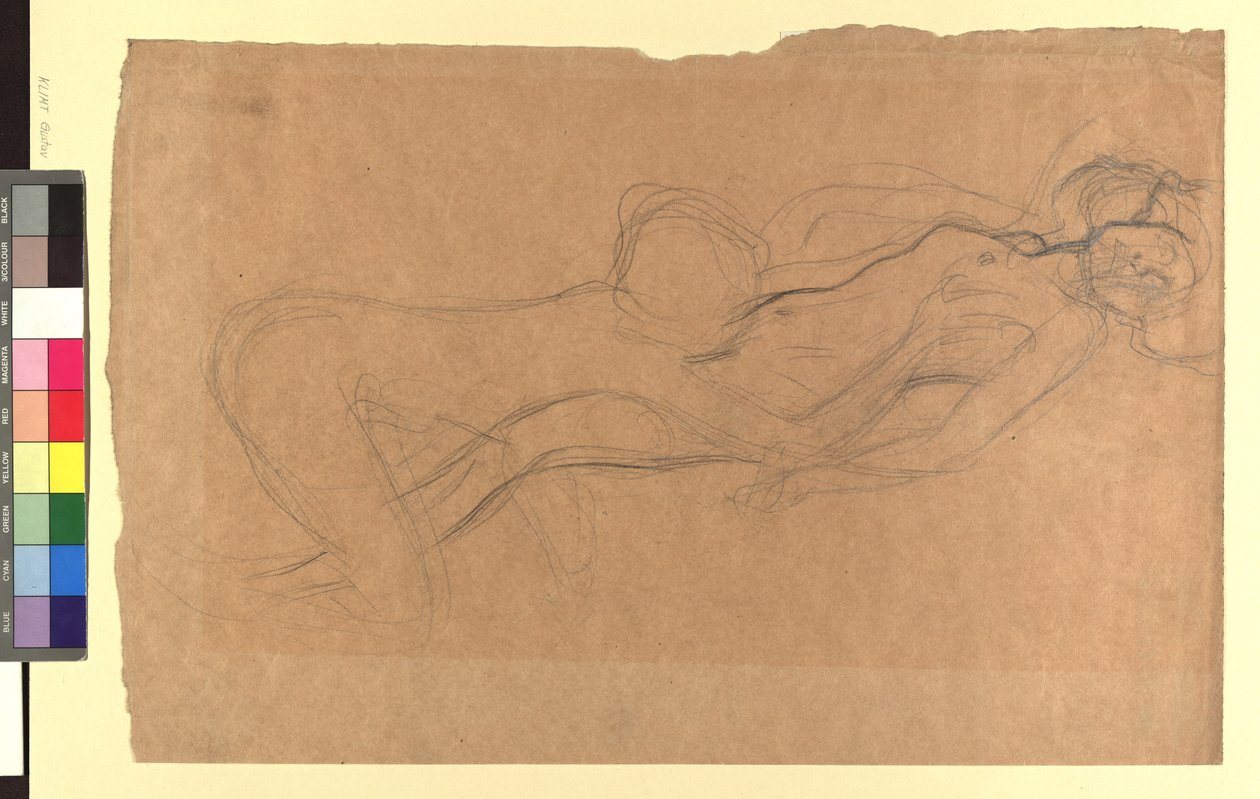 Zwei Frauenakte av Gustav Klimt