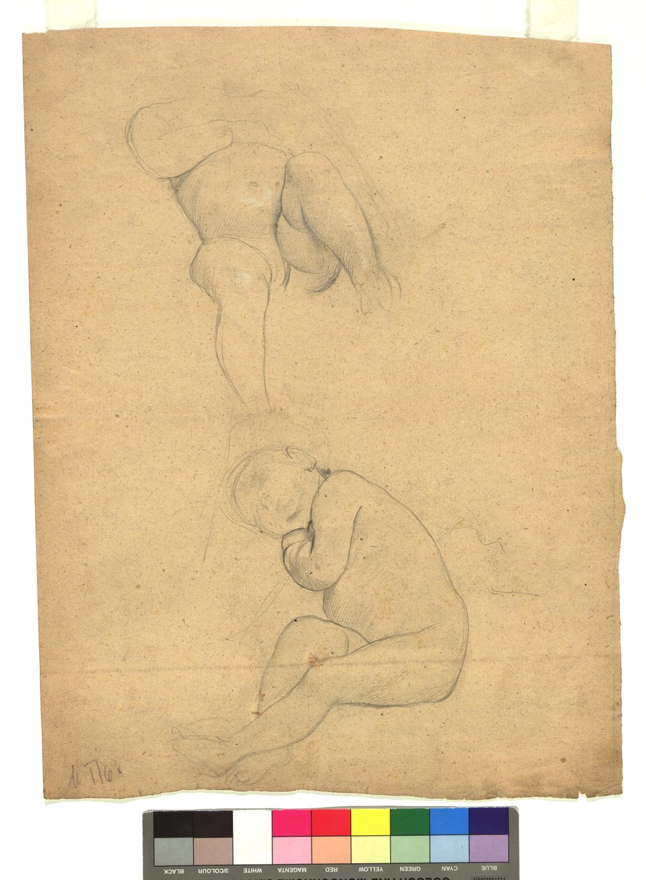 Zwei Studien zu Kinderakten av Gustav Klimt