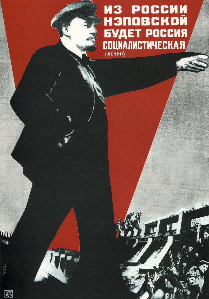 Fra NEP Russland vil komme det sosialistiske Russland!, 1930 av Gustav Klutsis