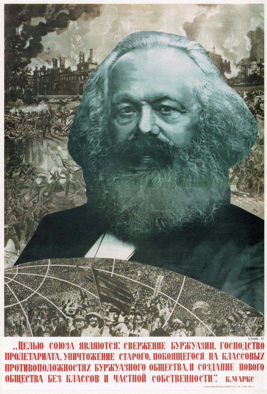 Målet med unionen er å styrte... Karl Marx, 1933 av Gustav Klutsis