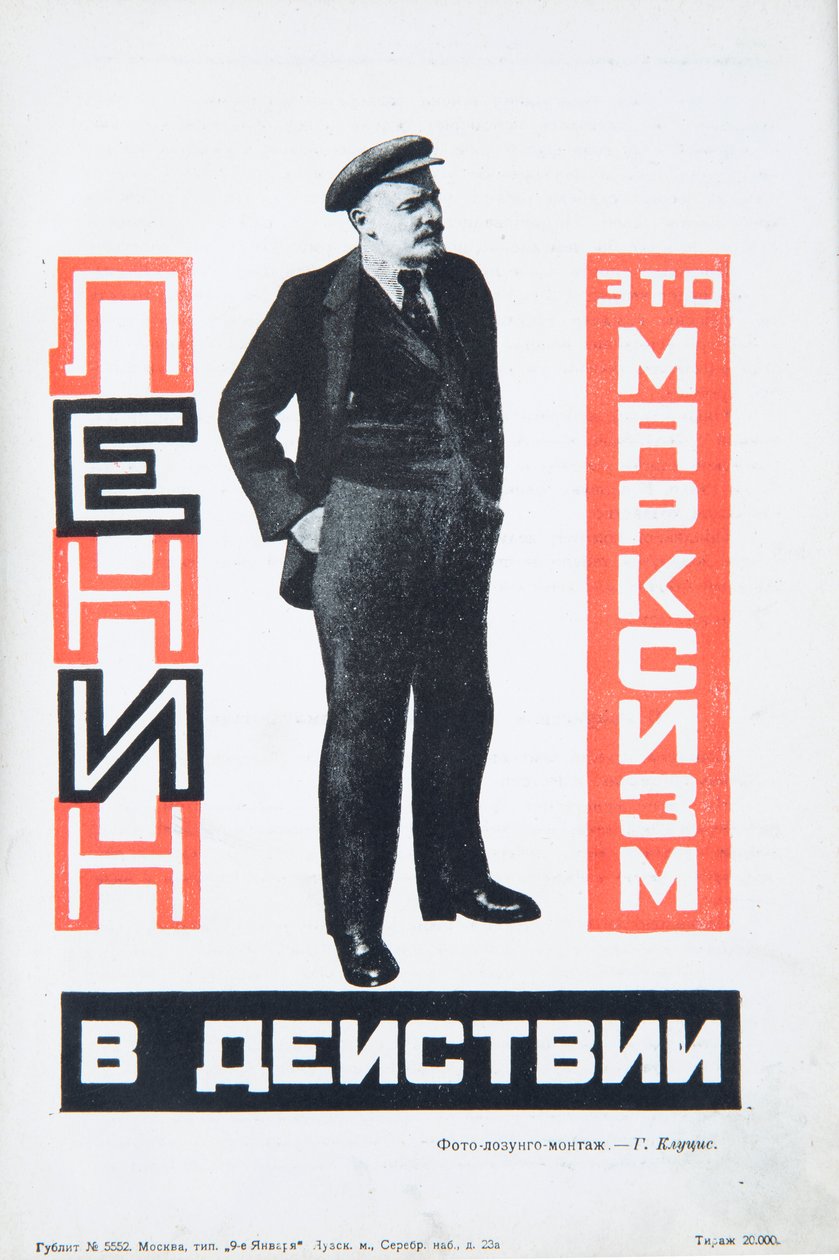 Vladimir Lenin, rundt 1934. av Gustav Klutsis