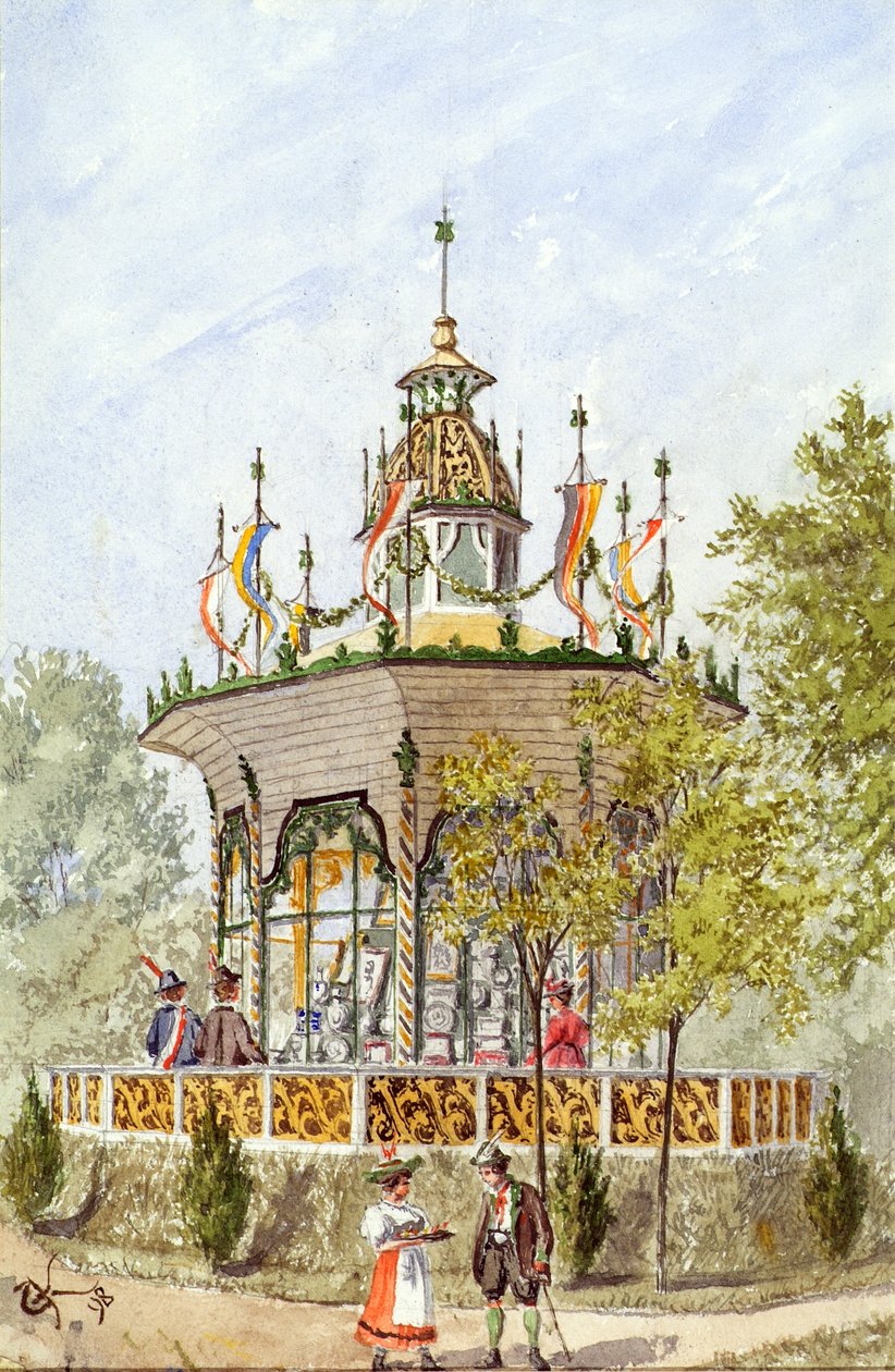 Gavetempelet til Wien Schützenfest i 1898 av Gustav Korompay