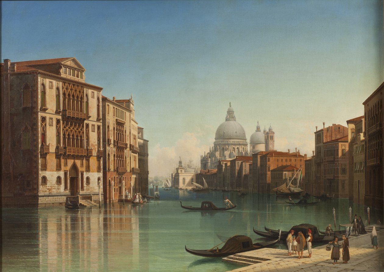 Utsikt over Canal Grande i Venezia, 1860 av Gustaf Wilhelm Palm