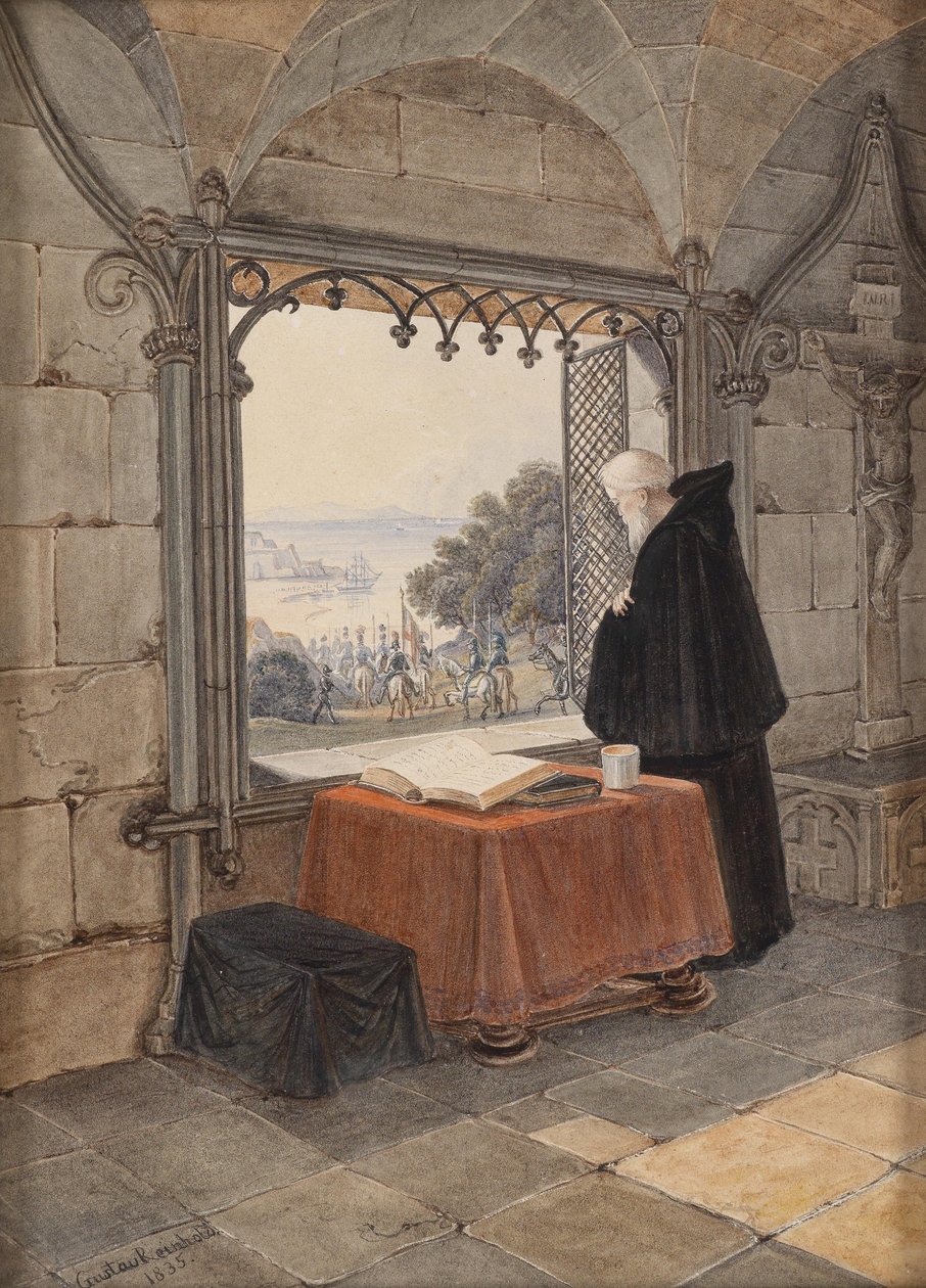 Korsfarer og munk av Gustav Reinhold