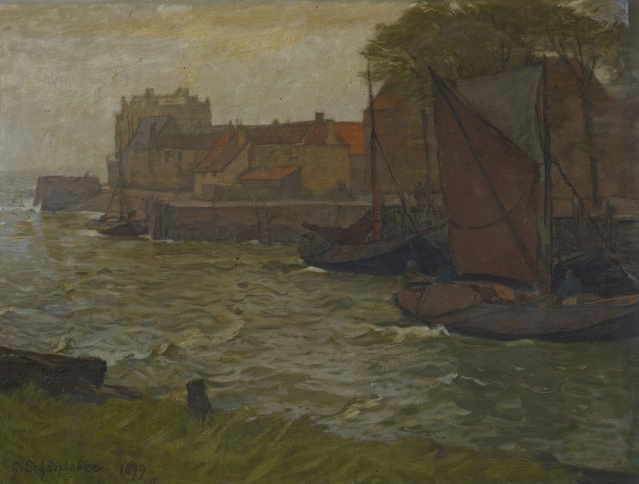 I havnen i Veere av Gustav Schönleber