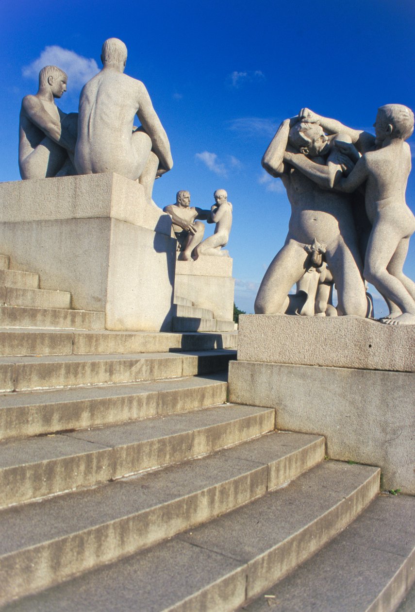 Norway, Oslo. Vigelandsparken. Sculptures By Gustav Vigeland (1869-1943). av Gustav Vigeland