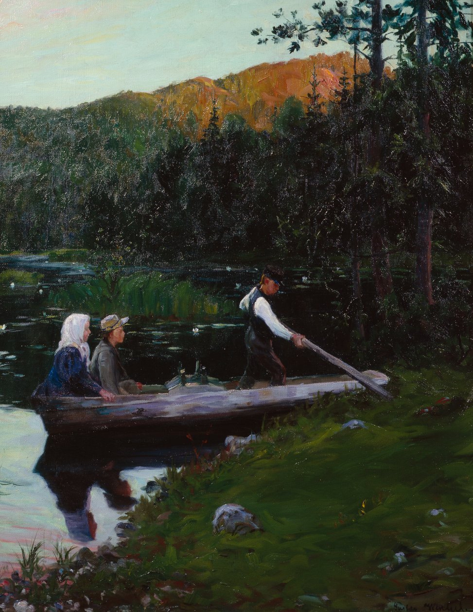 En søndagskveld ved sjøen av Gustav Wentzel