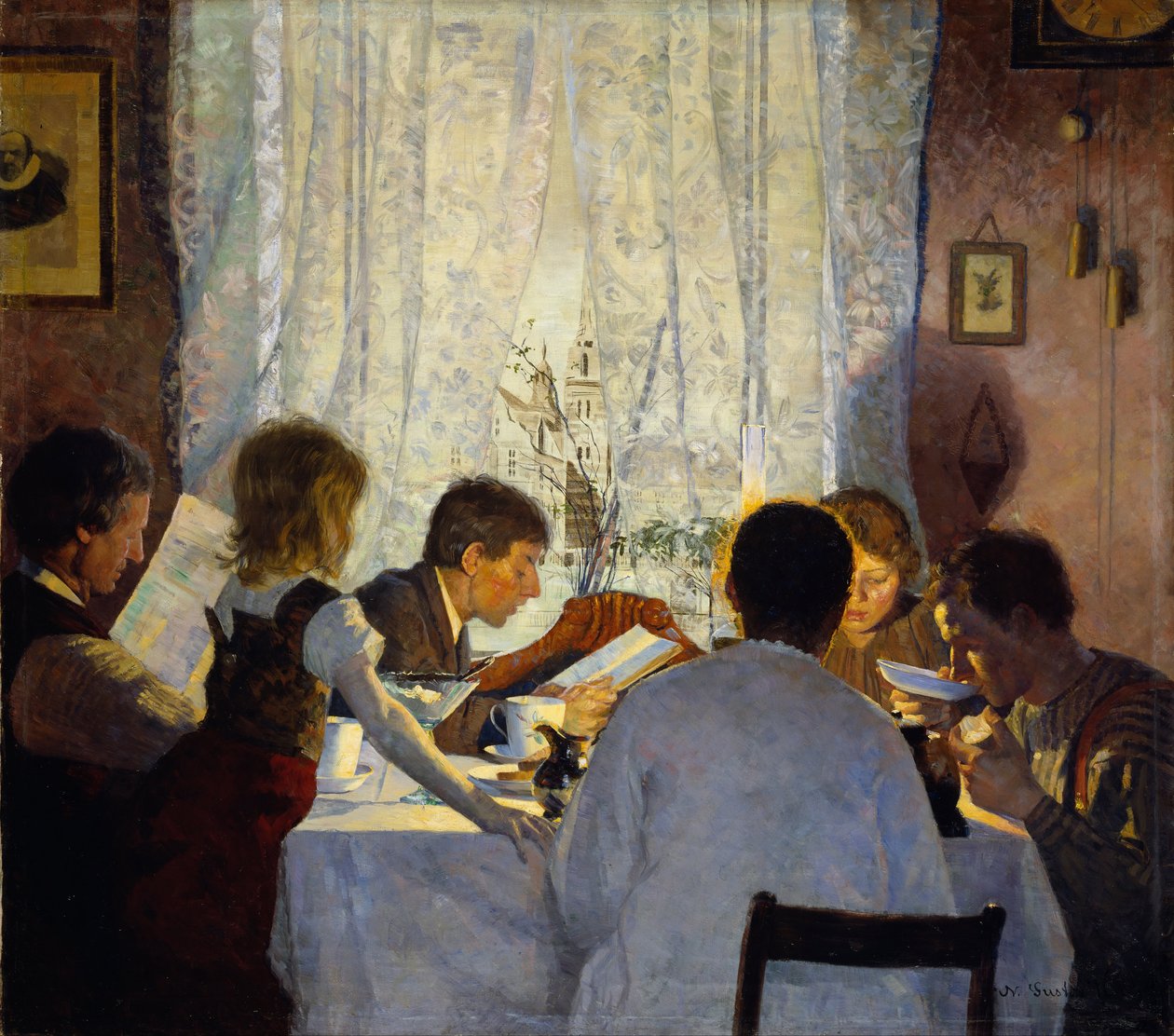 Frokost II. Morgenstemning av Gustav Wentzel