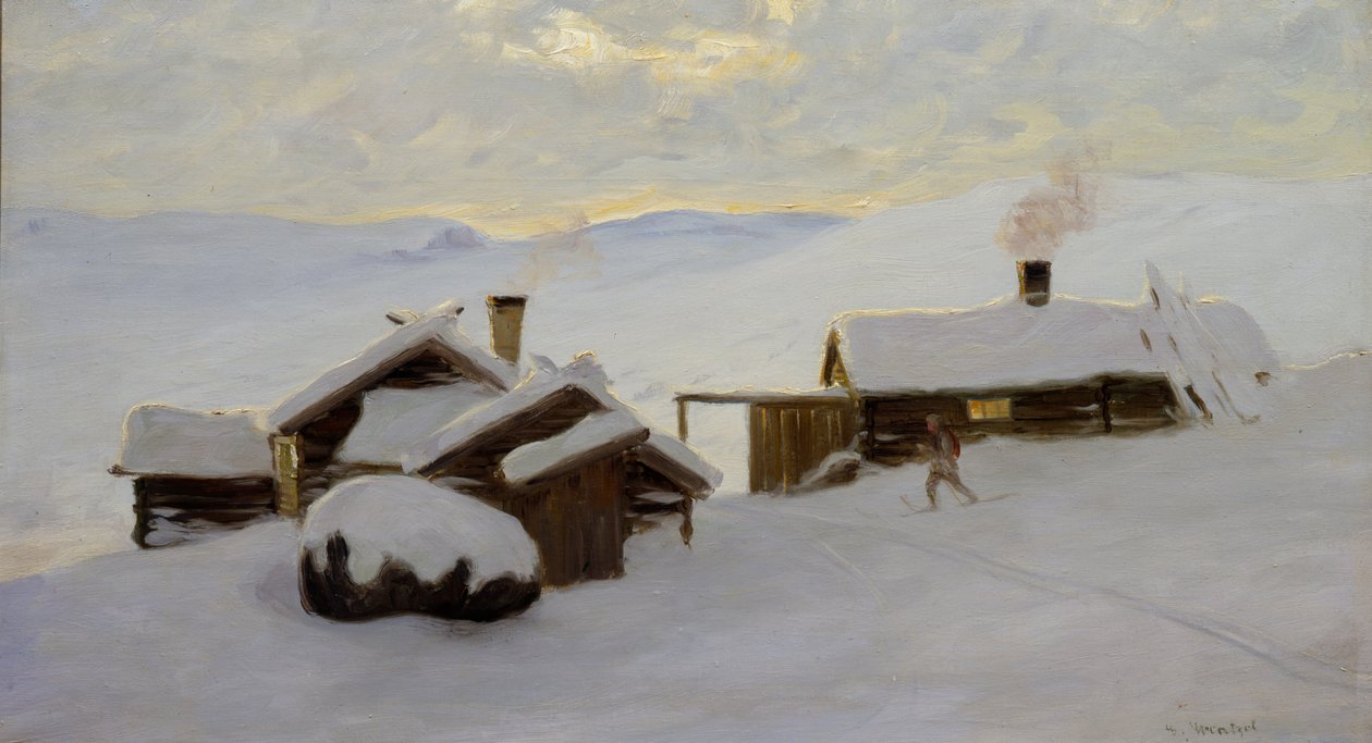 Sjodalen (olje på lerret) av Gustav Wentzel