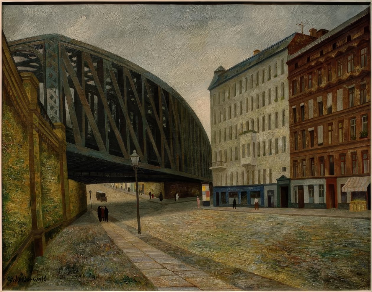 Bro over Ackerstraße Berlin Nord av Gustav Wunderwald
