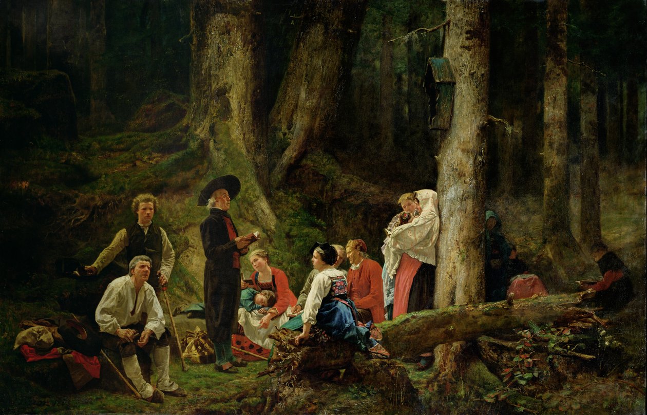 Pilegrimene fra klosteret St. Odile av Gustave Brion