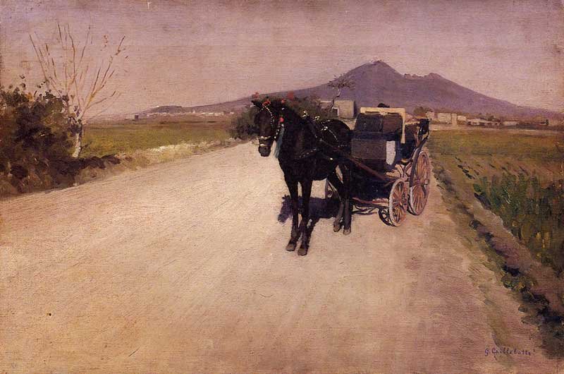 En vei nær Napoli av Gustave Caillebotte