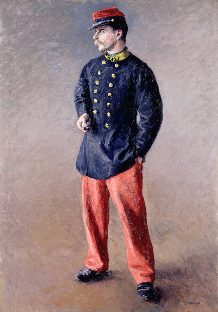 En soldat, 1881 av Gustave Caillebotte