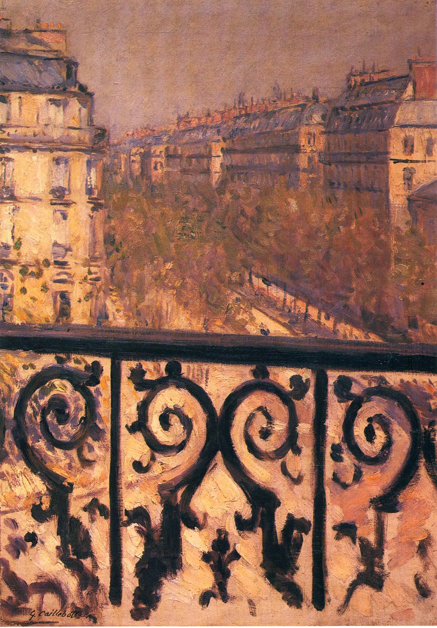 En balkong i Paris av Gustave Caillebotte