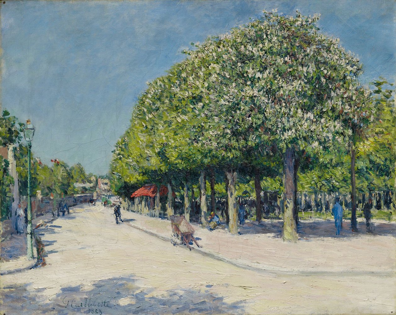 Argenteuil, tivoli av Gustave Caillebotte