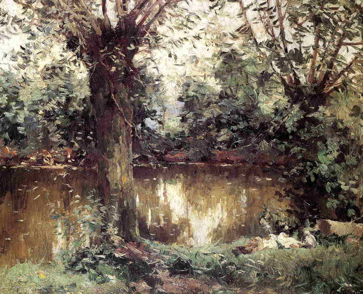 Banks of the Yerres av Gustave Caillebotte