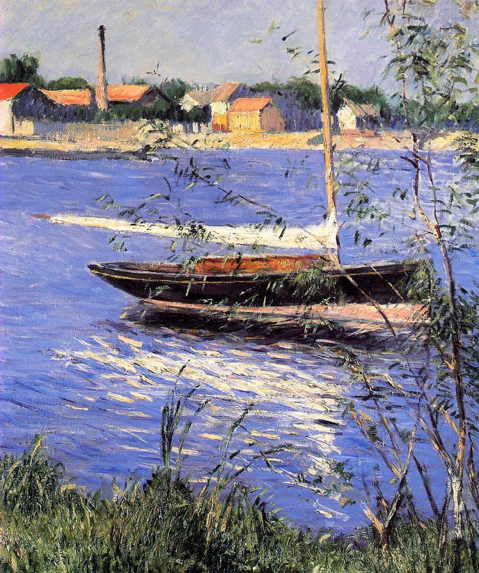 Båt på Seinen ved Argenteuil av Gustave Caillebotte