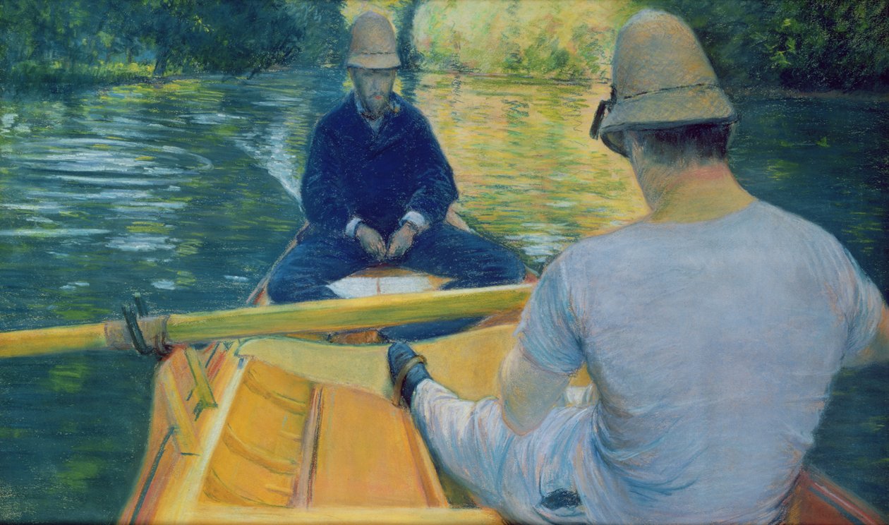 Båtfolk på Yerres av Gustave Caillebotte