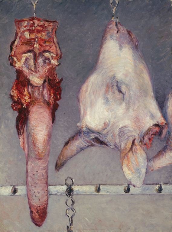 Kalverhode og oksetunge av Gustave Caillebotte