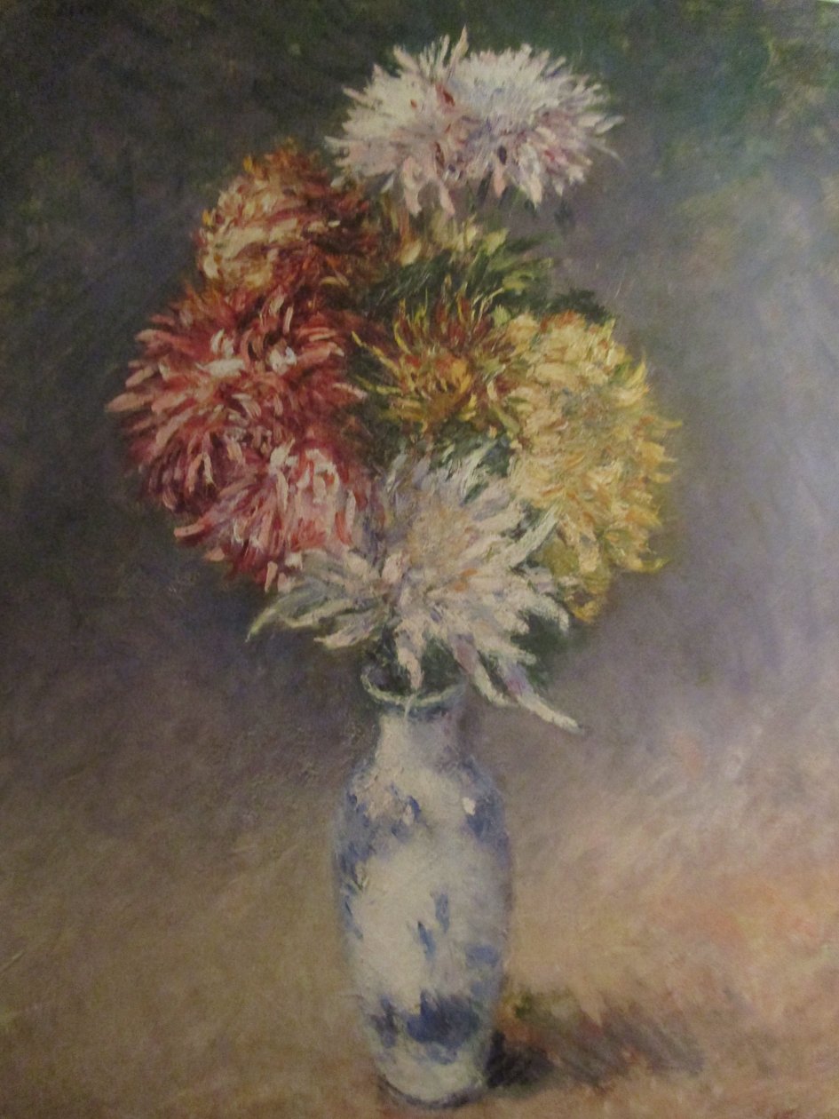 Krysantemum i en vase (1893) av Gustave Caillebotte