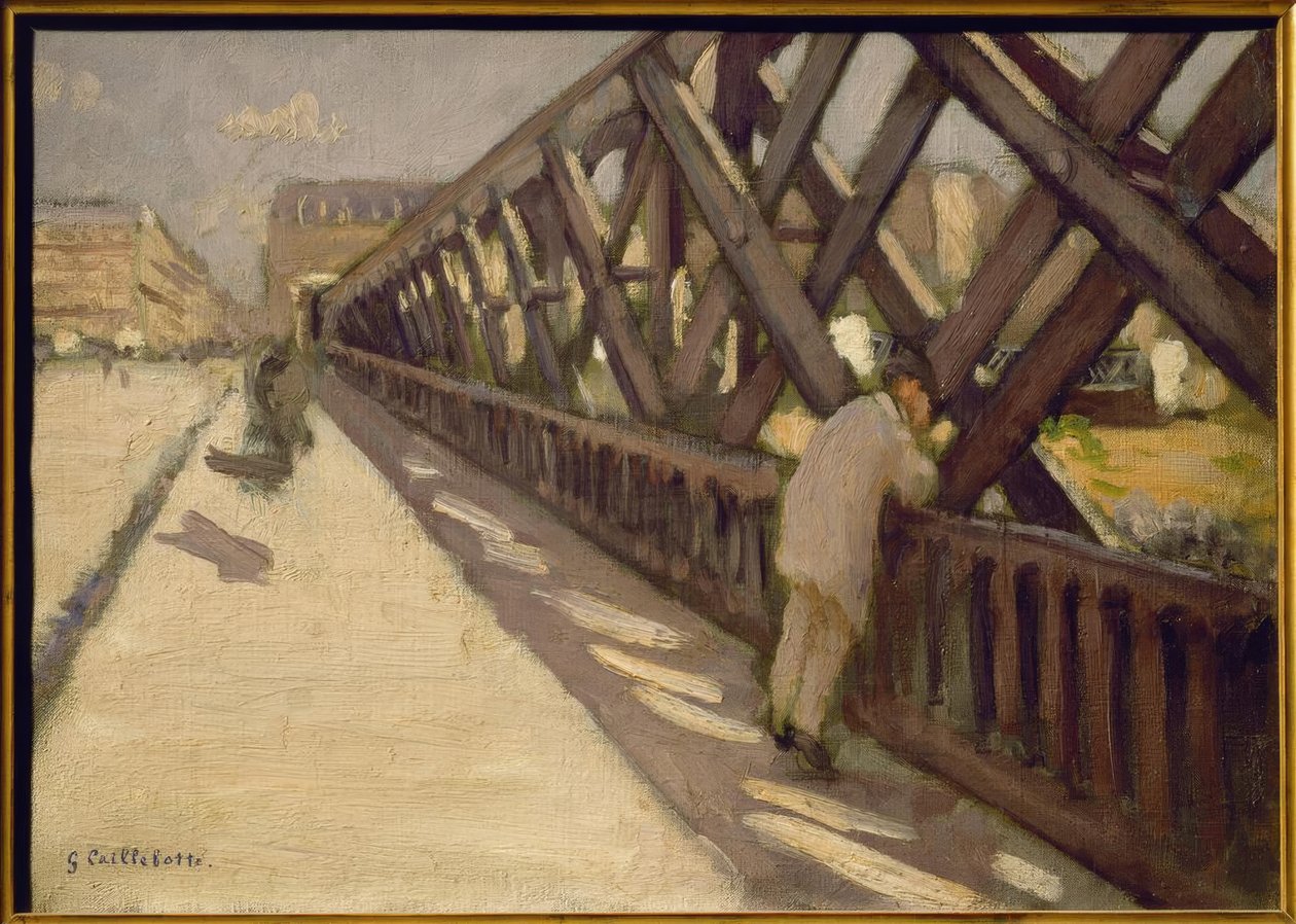 Europabroen, foreløpig skisse av Gustave Caillebotte