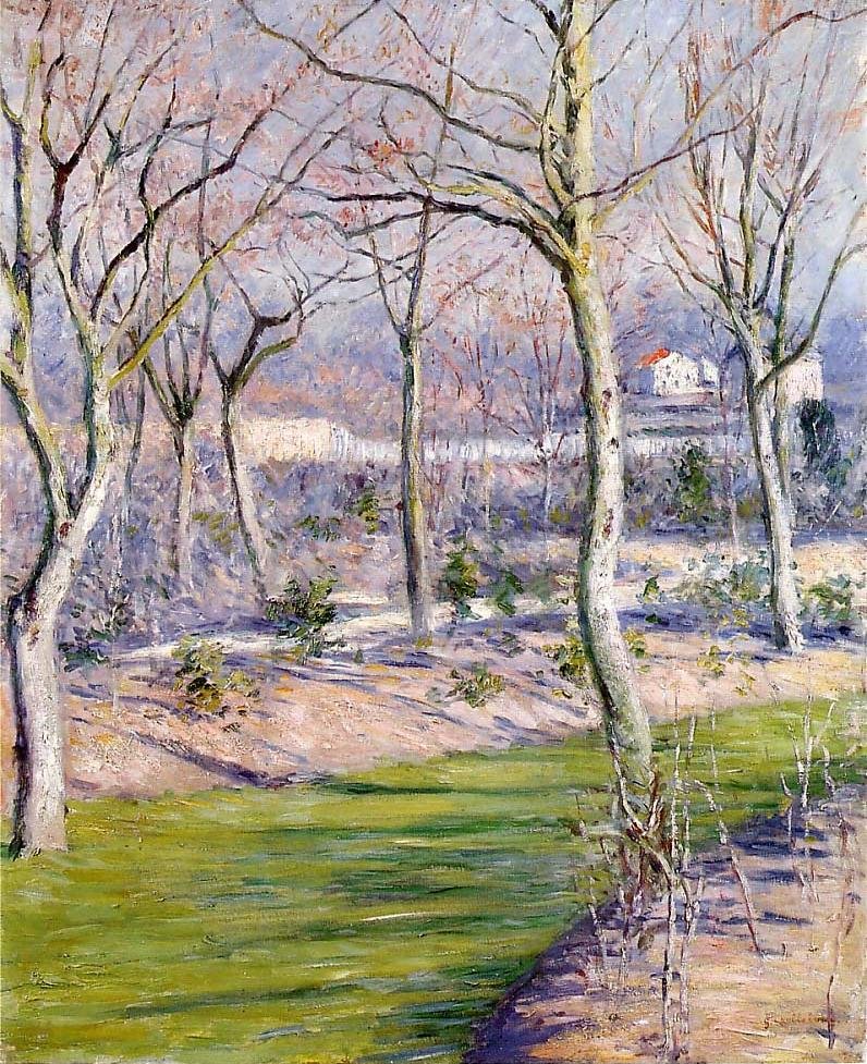 Hagen til Petit Gennevilliers om vinteren av Gustave Caillebotte