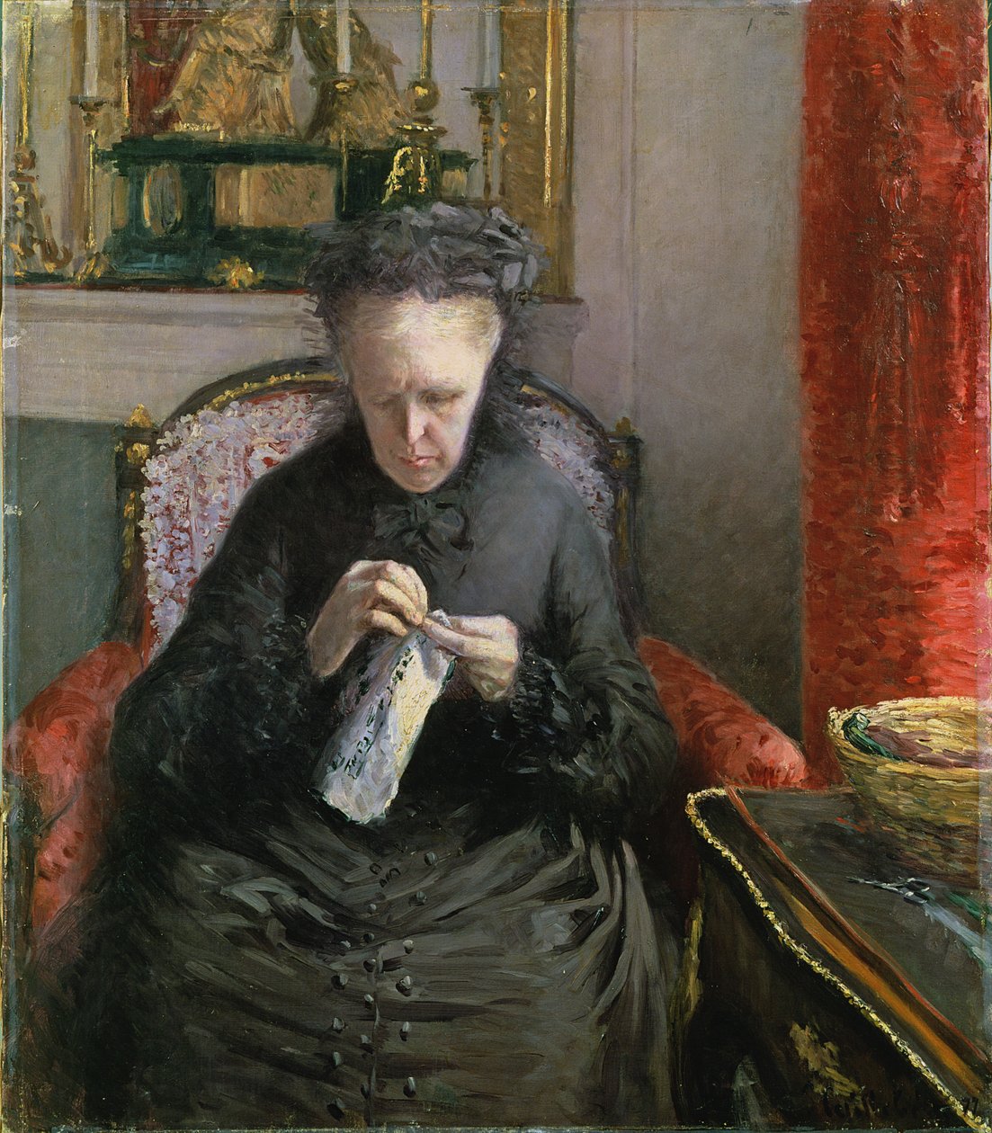 Madame Martial Caillebotte, 1877 av Gustave Caillebotte