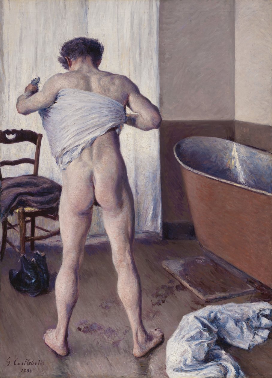 Mann ved sitt bad av Gustave Caillebotte