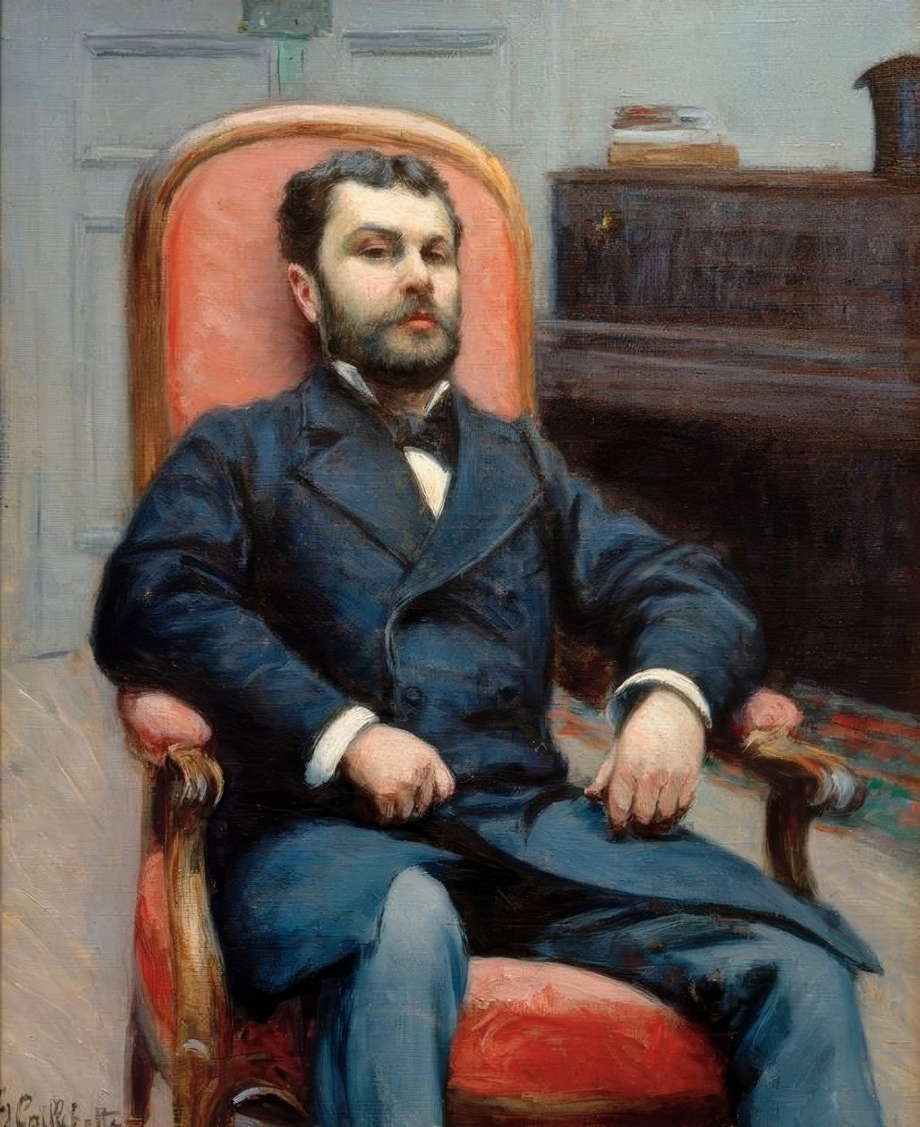 Portrett av Richard Gallo av Gustave Caillebotte