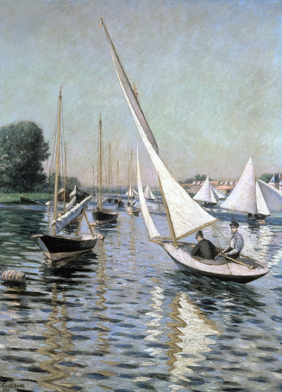 Regatta i Argenteuil, 1893 av Gustave Caillebotte