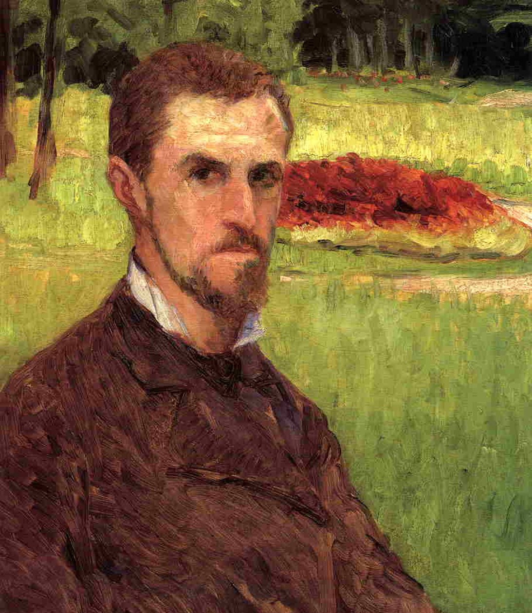 Selvportrett, 1875-76 av Gustave Caillebotte