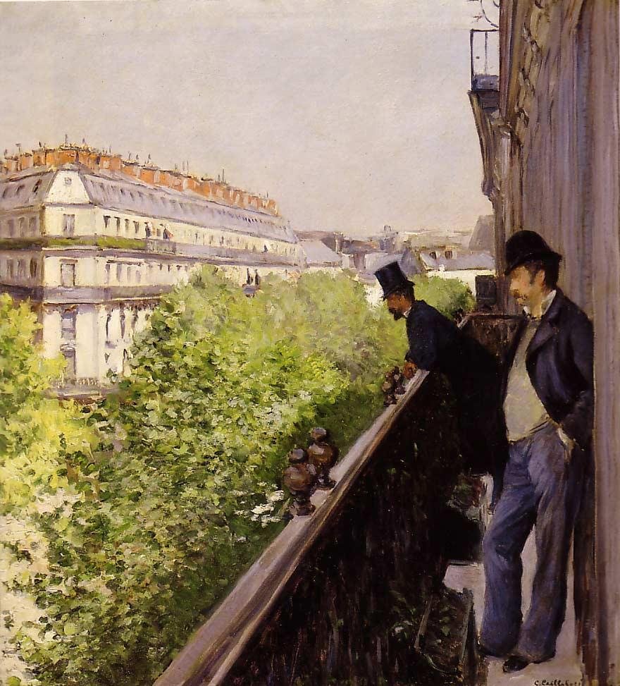 En balkong av Gustave Caillebotte