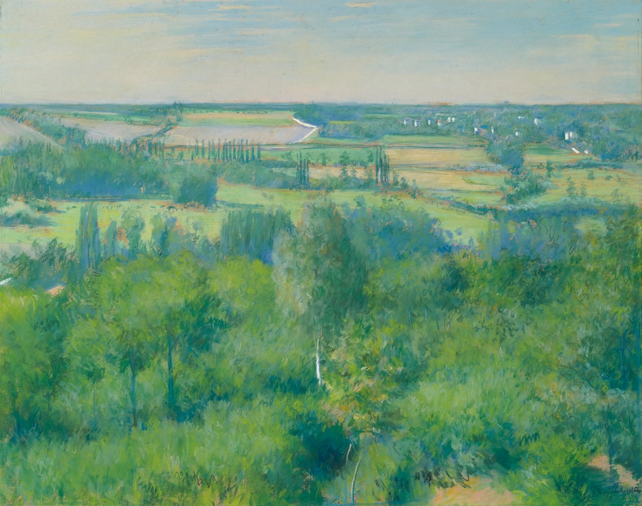 Yerres -dalen av Gustave Caillebotte