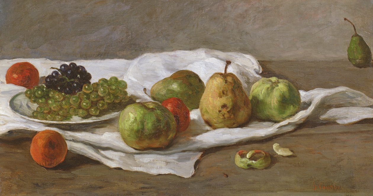 Epler, pærer og druer av Gustave Courbet