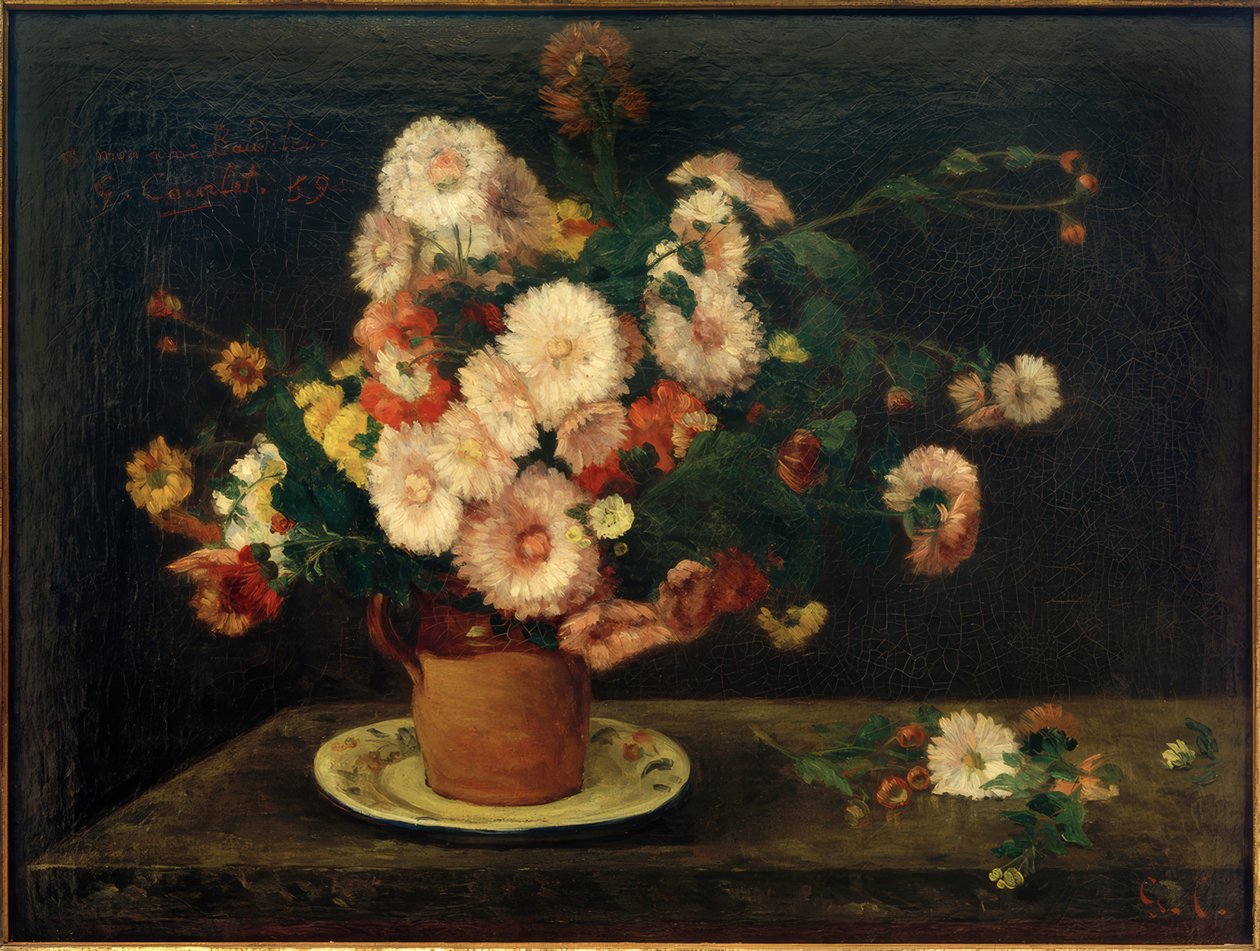 Bukett dasters av Gustave Courbet