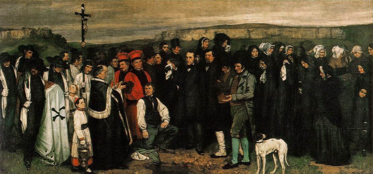 Begravelse ved Ornans av Gustave Courbet